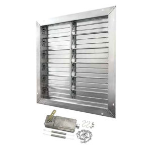 Powered intake shutter