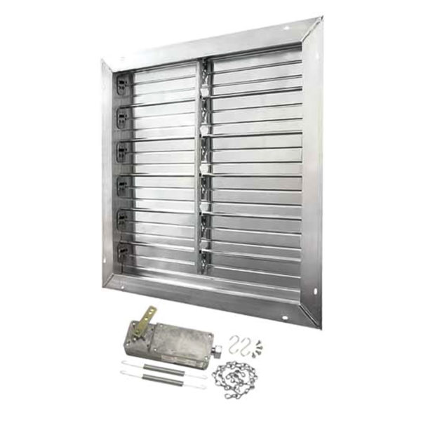 Powered intake shutter