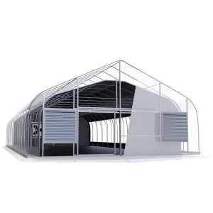 30'x100' Internal Roll to Peak Dual Frame Light Deprivation Greenhouse